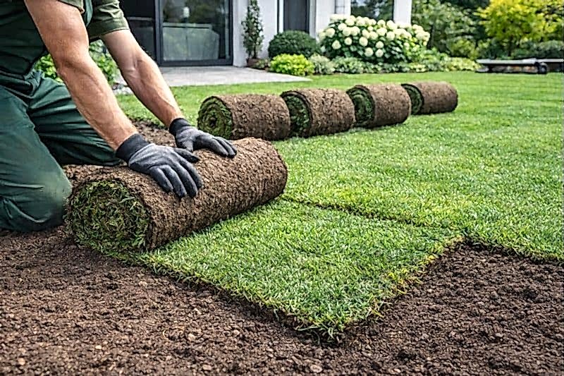 Hazır Rulo Çim Uygulaması