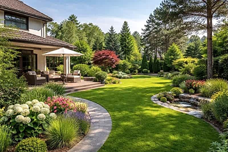 Anadolu Yakası ilçelerinde villa ve site bahçeleri için uygulanan profesyonel peyzaj hizmetleri